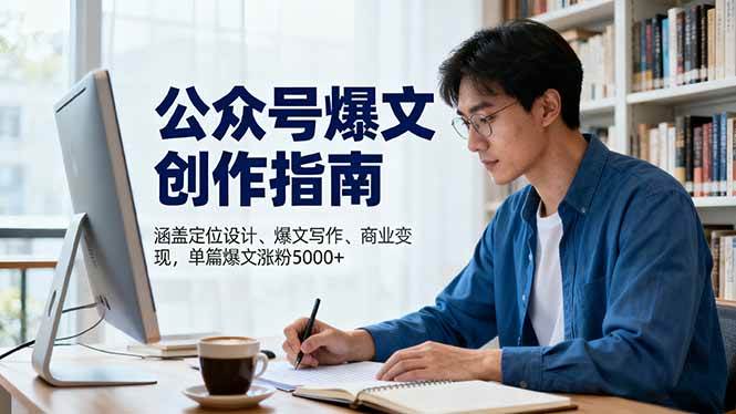 (16380期)公众号爆文创作指南,涵盖定位设计+爆文写作+商业变现,单篇爆文涨粉5000+-Scorpio丨网创