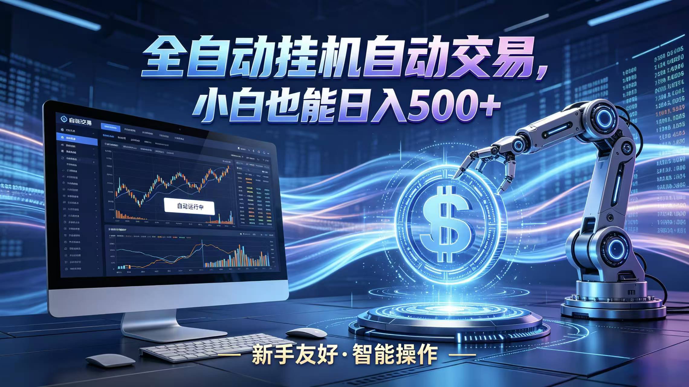 全新智能化交易助手，傻瓜式操作，小白也能快速上手，轻松实现日入500+-Scorpio丨网创