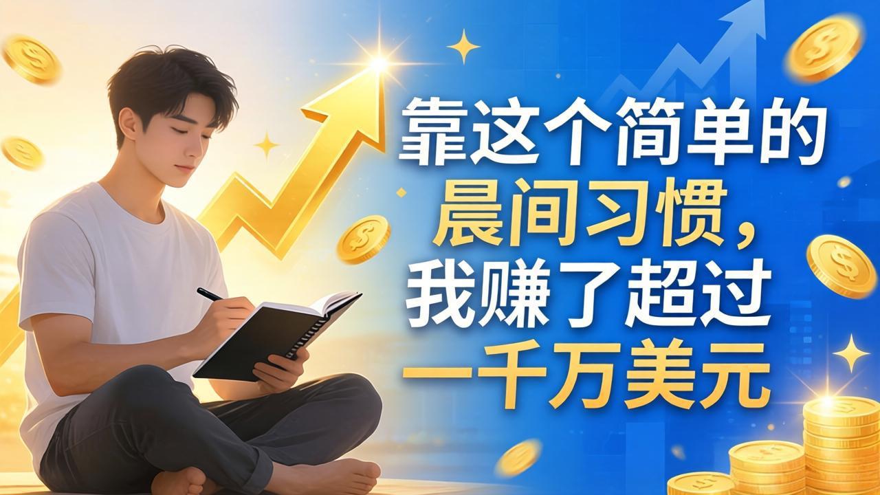 付费文章:靠这个简单的晨间习惯,我赚了超过一千万美元-Scorpio丨网创