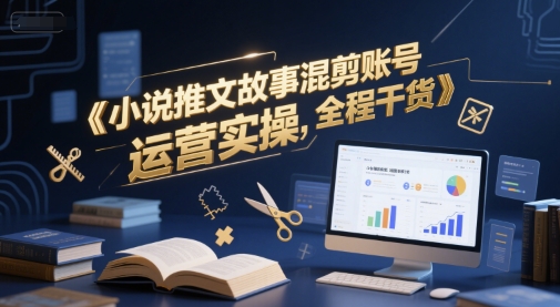 小说推文故事混剪账号运营实操，全程干货-Scorpio丨网创