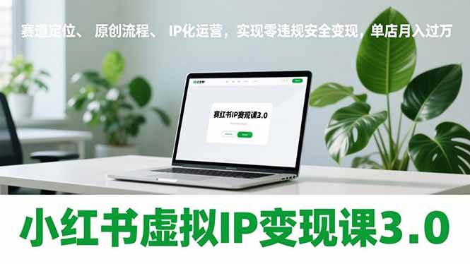 （17029期）小红书虚拟IP变现课3.0，赛道定位、原创流程、IP化运营，实现零违规安全变现，单店月入过万-Scorpio丨网创