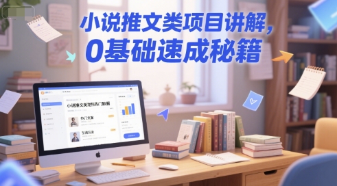 小说推文类项目讲解，0 基础速成秘籍-Scorpio丨网创