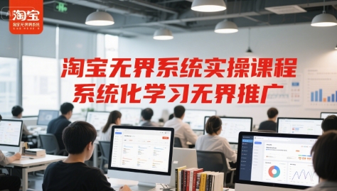 淘宝无界系统实操课程，系统化学习无界推广-Scorpio丨网创