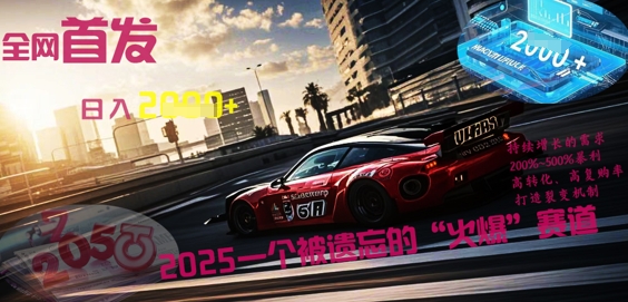 全网首发：2025一个被遗忘的“火爆”赛道轻松日入多张-Scorpio丨网创