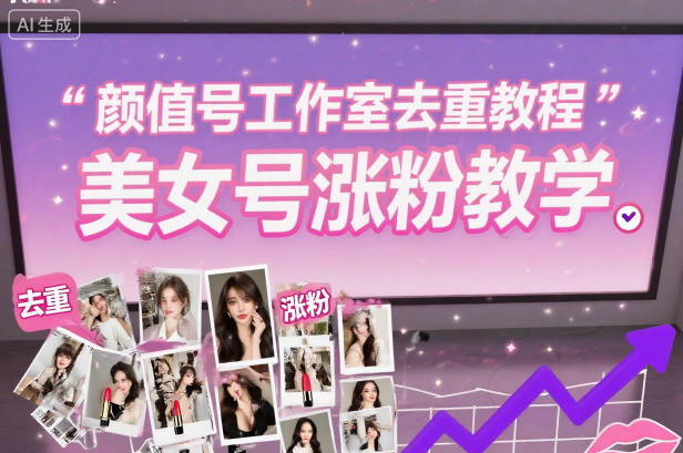 颜值号工作室去重教程,美女号涨粉教学-Scorpio丨网创