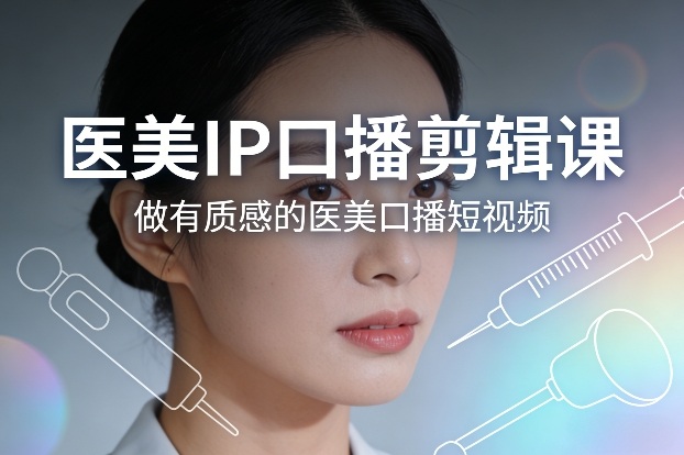 医美IP口播剪辑课，做有质感的医美口播短视频-Scorpio丨网创