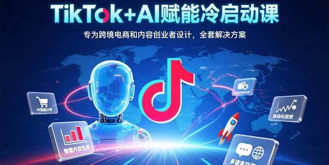 （15561期）TikTok+AI赋能冷启动课：专为跨境电商和内容创业者设计，全套解决方案-Scorpio丨网创