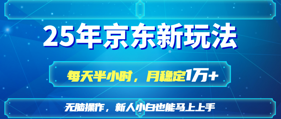 （14309期）25京东新玩法，每天半小时，月稳定1W+-Scorpio丨网创
