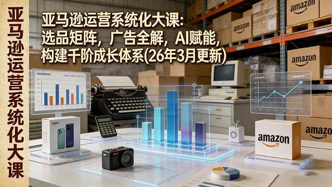 （17622期）亚马逊运营系统化大课：选品矩阵，广告全解，AI赋能，构建千阶成长体系(26年3月更新)-Scorpio丨网创