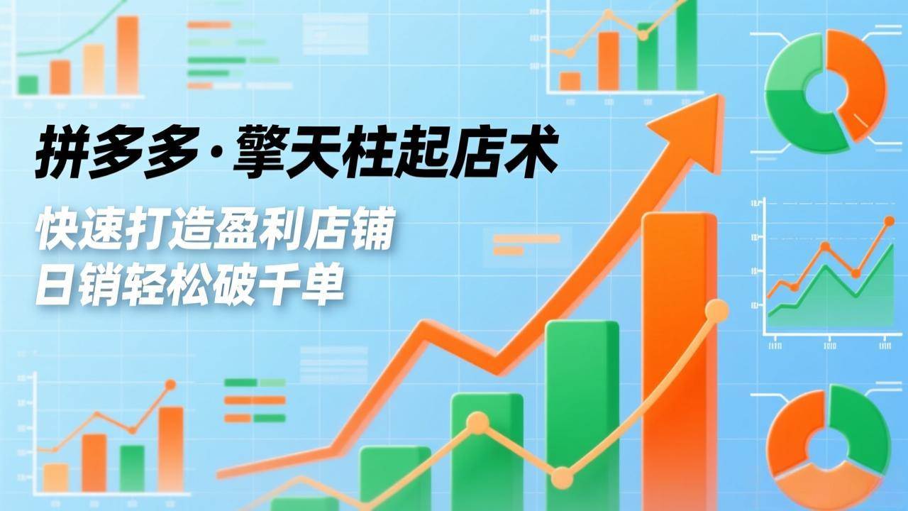 （17312期）拼多多·擎天柱起店术，爆流布局、利润起飞、不断流，快速打造盈利店铺，日销破千单（更新）-Scorpio丨网创