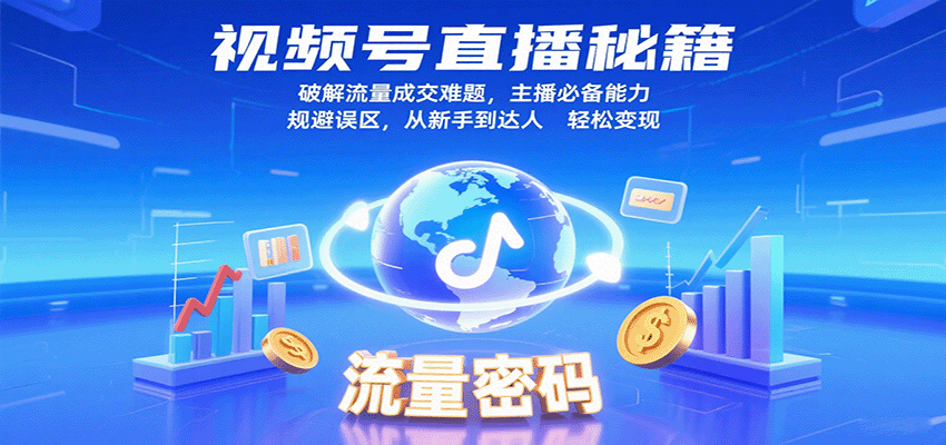 视频号直播秘籍，破解流量成交难题，主播必备能力，规避误区，从新手到达人轻松变现-Scorpio丨网创