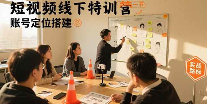 （15707期）短视频线下特训营：账号定位搭建/口播号拍摄剪辑/直播间流量入口/变现实战-Scorpio丨网创