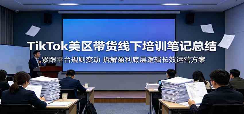 TikTok美区带货线下培训笔记总结:紧跟平台规则变动,拆解盈利底层逻辑长效运营方案-Scorpio丨网创