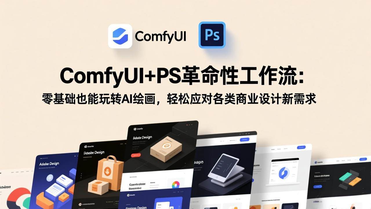 （17512期）ComfyUI+PS革命性工作流：零基础也能玩转AI绘画，轻松应对各类商业设计新需求-Scorpio丨网创