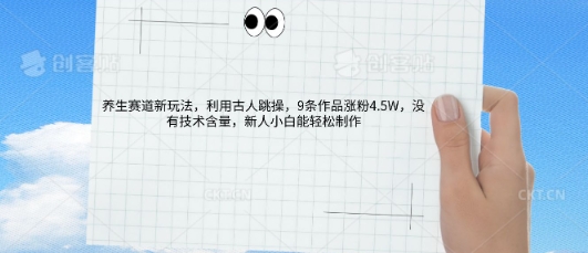 AI养生赛道新玩法，10条作品涨粉5.2W，操作简单，新人小白能轻松制作-Scorpio丨网创