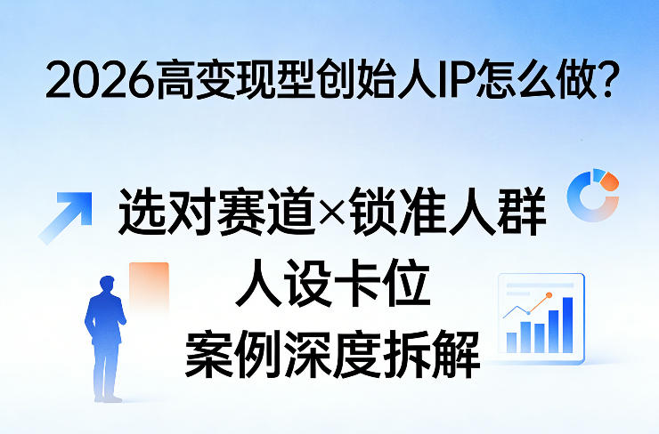 2026高变现型创始人IP怎么做？选对赛道×锁准人群×人设卡位×案例深度拆解-Scorpio丨网创