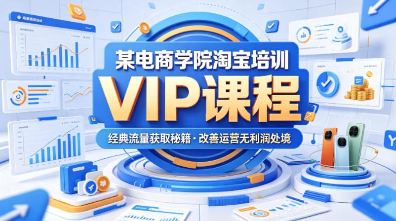 某电商学院淘宝培训VIP课程，各种经典有用的流量获取秘籍，改善运营产品没利润的处境（2026年5月）-Scorpio丨网创