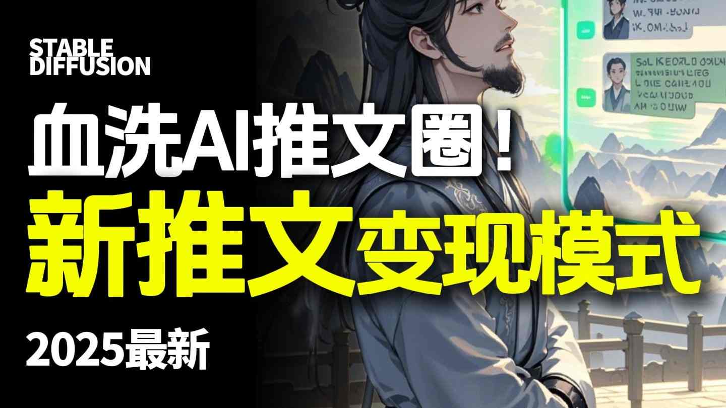 最新AI动态电影漫画小说推文,全流程实操教学,小白也能月入1W+-Scorpio丨网创