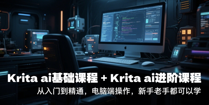 krita ai基础课程+Krita ai进阶课程，从入门到精通，电脑端操作，新手老手都可以学-Scorpio丨网创