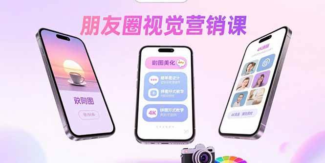 (15866期)朋友圈视觉营销课:问候图美化,晒单图设计,拼图玩法教学-Scorpio丨网创