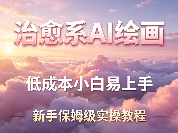 治愈系AI绘画提示词项目，低成本小白易上手，每天10分钟，新手保姆级实操教程-Scorpio丨网创