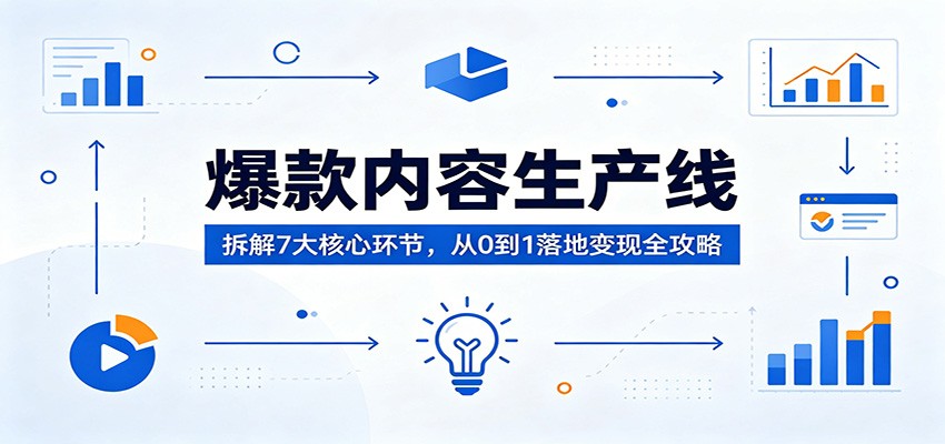爆款内容生产线：拆解7大核心环节，从0到1落地变现全攻略-Scorpio丨网创