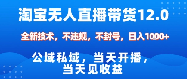 淘宝无人直播12.0,公域私域技术,不封号,不违规布局双十一流量风口,日入1k(独家技术)【揭秘】-Scorpio丨网创