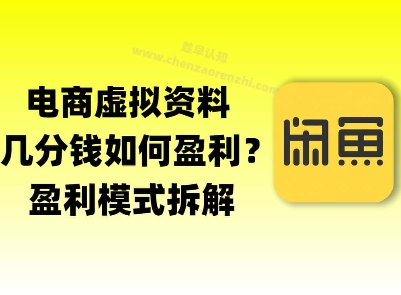 揭秘虚拟电商1分钱资料与卡券是如何获得收益的(详细拆解)-Scorpio丨网创