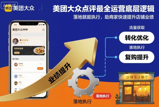 美团大众点评最全运营底层逻辑,落地就能执行,助商家快速提升店铺业绩-Scorpio丨网创