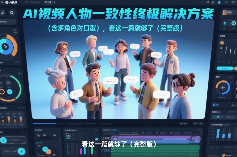 AI视频人物一致性终极解决方案（含多角色对口型），看这一篇就够了（完整版）-Scorpio丨网创
