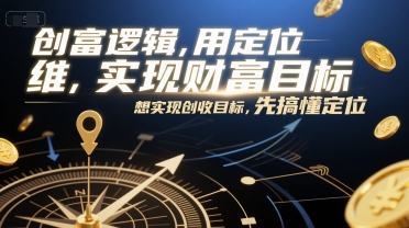 创富逻辑,用定位思维实现财富目标,想实现创收目标,先搞懂定位-Scorpio丨网创