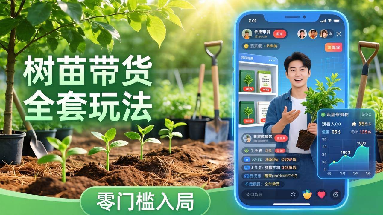 (17729期)视频号AI树苗带货全套玩法:零门槛入局,掌握豆包、千问等AI工具制作树苗视频的全套流程-Scorpio丨网创