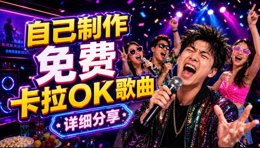 零基础AI制作免费卡拉OK视频教程，从歌曲生成、音轨分离到字幕制作、视频导出，手把手教学-Scorpio丨网创