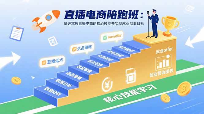 （15900期）直播电商陪跑班：快速掌握直播电商的核心技能并实现就业/创业目标-Scorpio丨网创