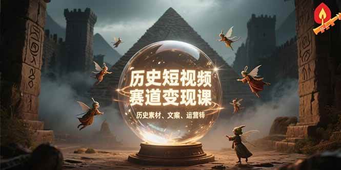 图片[1]-（15386期）历史短视频赛道变现课，百集素材库应用，文案剪辑技巧，账号运营全案-Scorpio丨网创