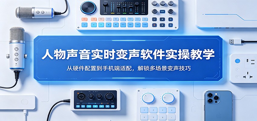 人物声音实时变声软件实操教学：从硬件配置到手机端适配，解锁多场景变声技巧-Scorpio丨网创