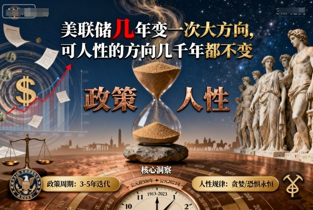 付费文章:美联储几年变一次大方向,可人性的方向几千年都不变-Scorpio丨网创