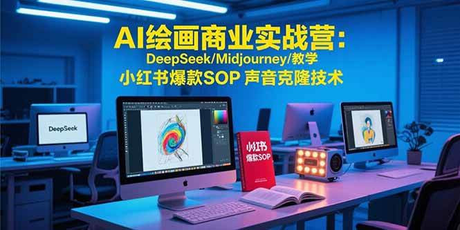 （15460期）AI绘画商业实战营：DeepSeek/Midjourney/教学 小红书爆款SOP 声音克隆技术-Scorpio丨网创