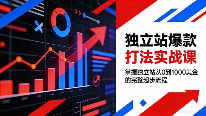 （17322期）独立站爆款打法实战课，掌握独立站从0到1000美金的完整起步流程-Scorpio丨网创
