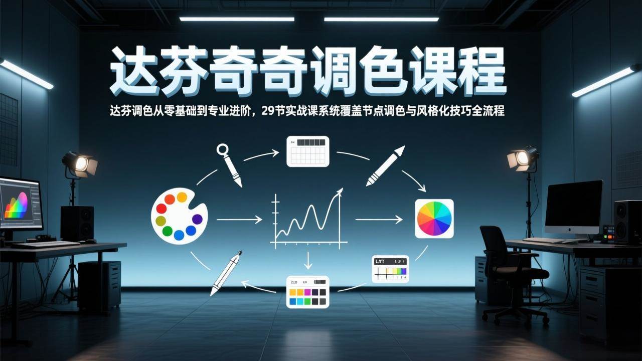 （17484期）达芬奇调色从零基础到专业进阶，29节实战课系统覆盖节点调色与风格化技巧全流程-Scorpio丨网创