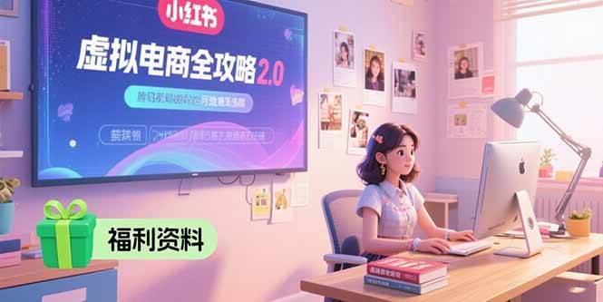 （15387期）虚拟电商全攻略2.0，开店选品实操流程，账号定位、货源发布、笔记发布技巧-Scorpio丨网创