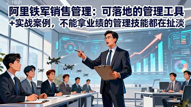 (16436期)阿里铁军销售管理:可落地的管理工具+实战案例,不能拿业绩的管理都在扯淡-Scorpio丨网创
