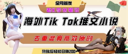 海外tiktok小说推文暴力项目，高停留率，高转化率，上手后一天搞顿饭钱不是问题-Scorpio丨网创