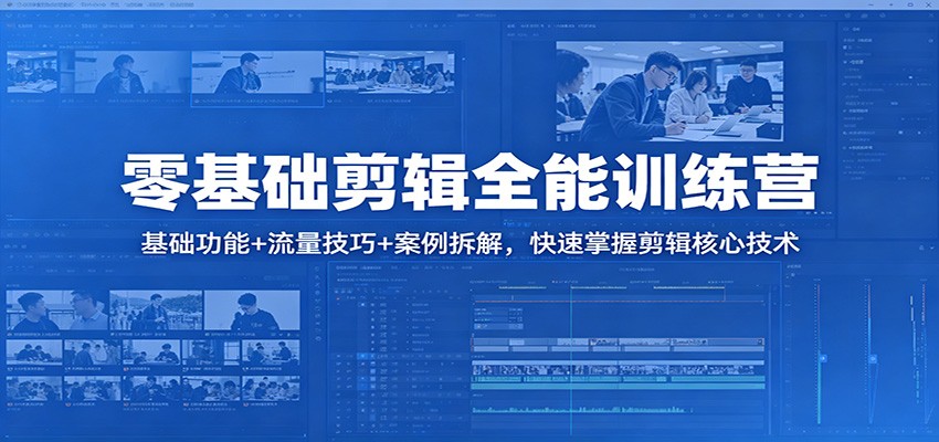 零基础剪辑全能训练营：基础功能+流量技巧+案例拆解，快速掌握剪辑核心技术-Scorpio丨网创