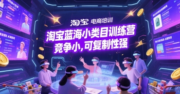 淘宝蓝海小类目训练营， 竞争小，可复制性强-Scorpio丨网创