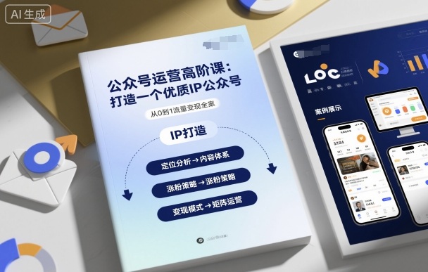 公众号运营高阶课,打造一个优质IP公众号-Scorpio丨网创