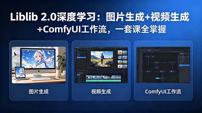 （18349期）Liblib 2.0深度学习：图片生成+视频生成+ComfyUI工作流，一套课全掌握-Scorpio丨网创