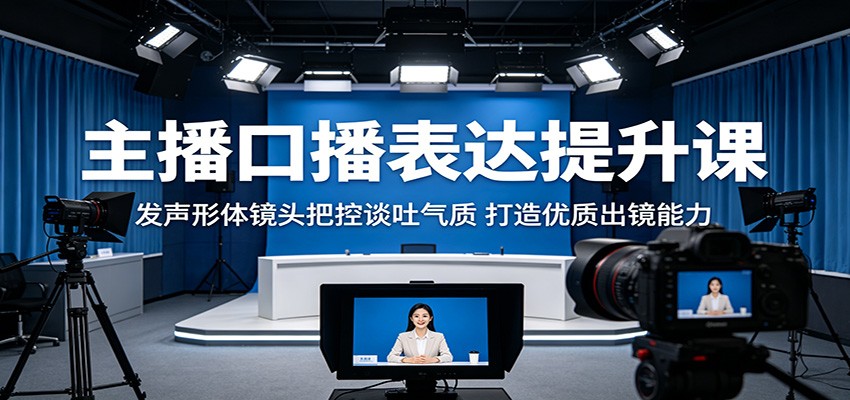 主播口播表达提升课：发声形体镜头把控谈吐气质，打造优质出镜能力-Scorpio丨网创
