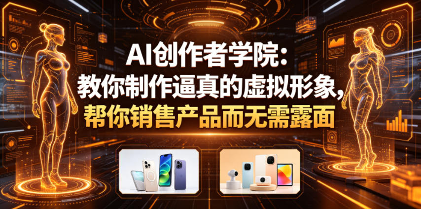 AI创作者学院:教你制作逼真的虚拟形象,帮你销售产品而无需露面【原创双语字幕】-Scorpio丨网创