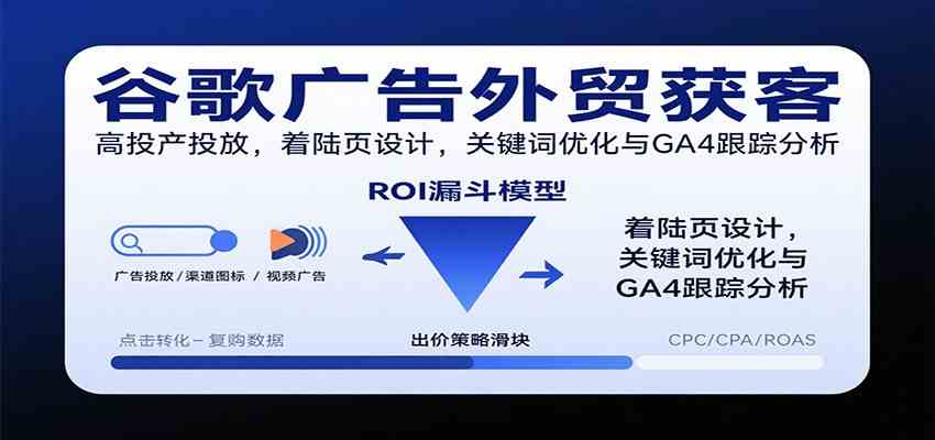 谷歌广告外贸获客,高投产投放,着陆页设计,关键词优化与GA4跟踪分析-Scorpio丨网创